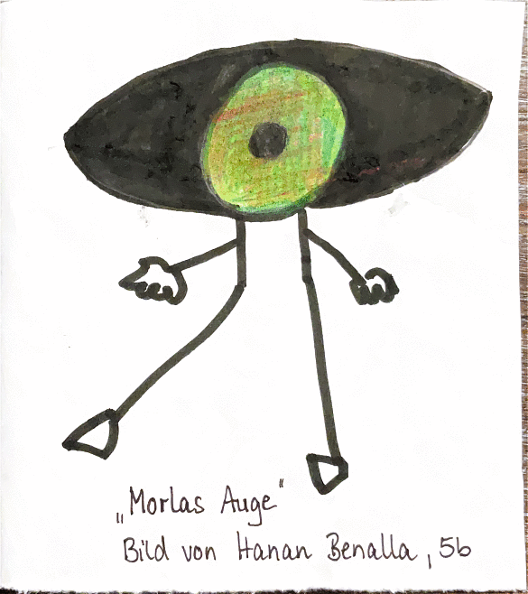 Kinderzeichnung von Morlas Auge