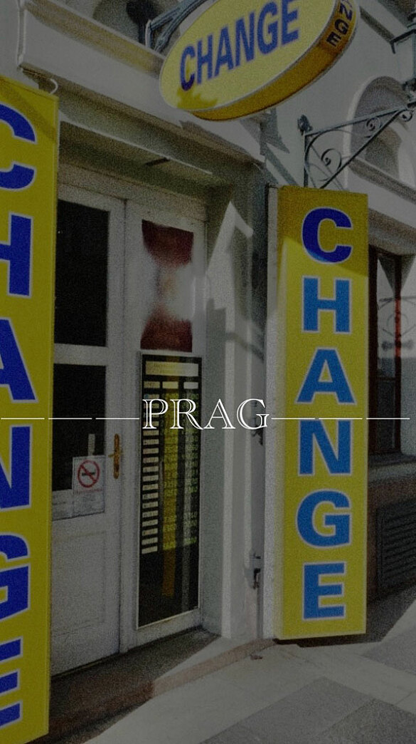 Wechselstube in Prag