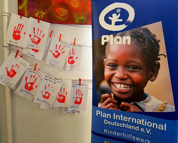 Die Rote-Hand-Aktion von Plan