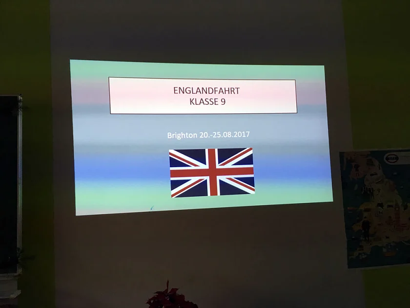 Pr&auml;sentation der Englandfahrt