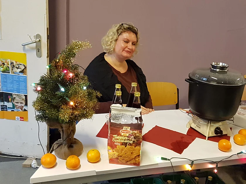 Kinderpunsch und Kekse bei Frau Albrecht