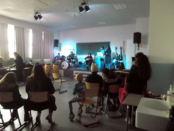 Schulband im Musikraum