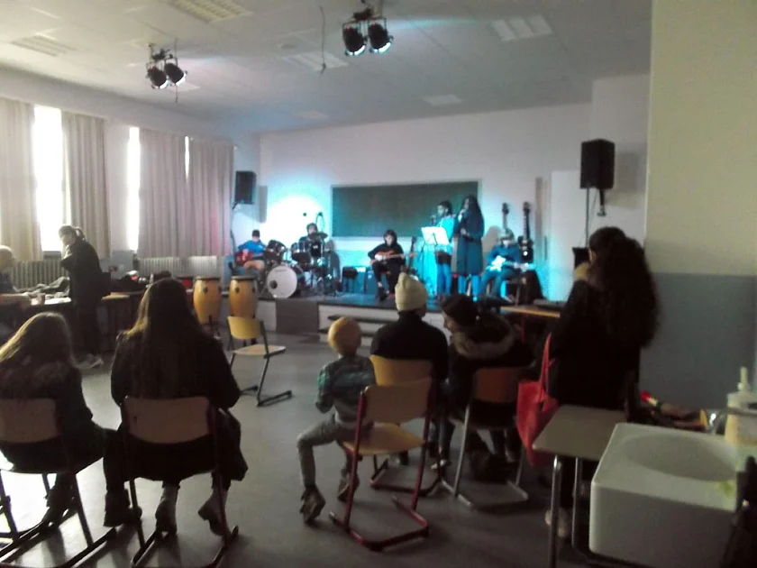 Schulband im Musikraum