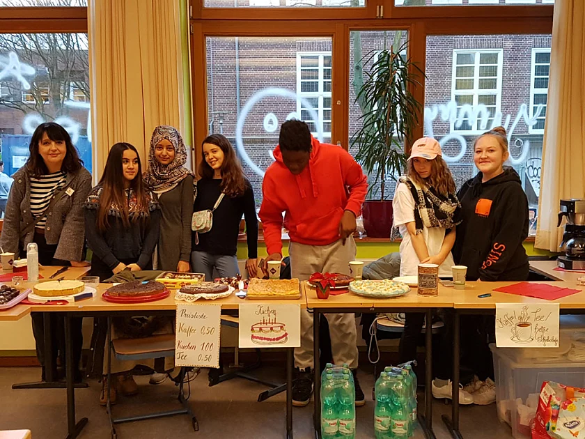 Caf&eacute; der 9c im Neubau
